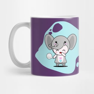 Cute Elephant Character Mug